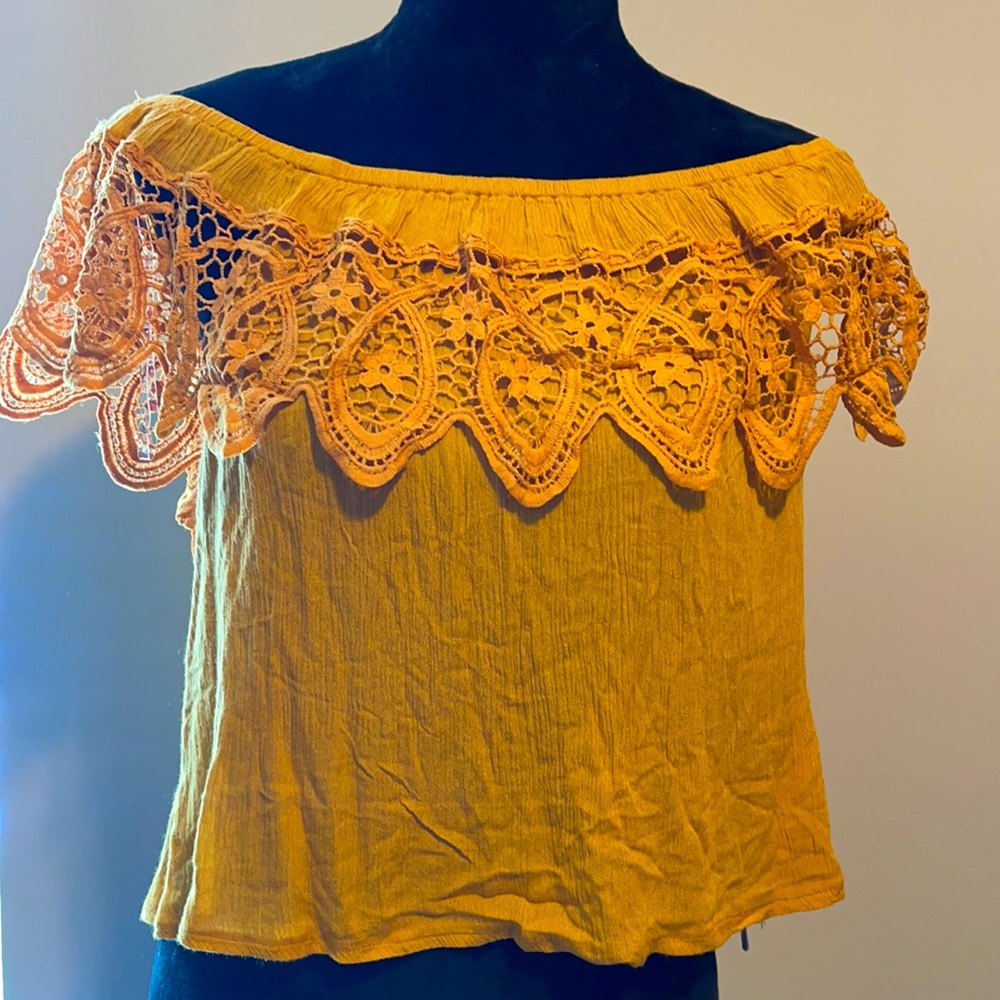 Bare Shoulder Top with arm holes